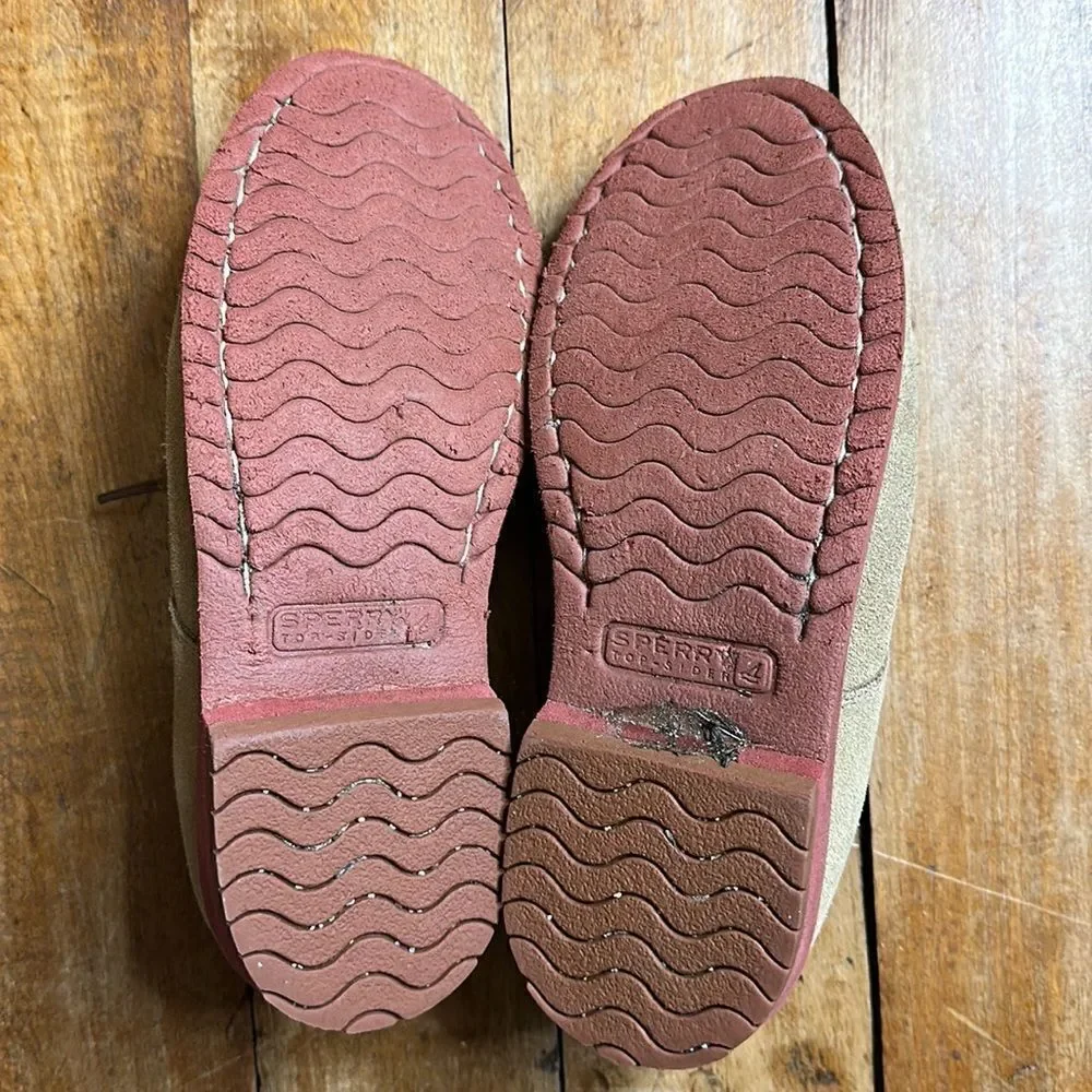 Sperry Topsider Tevin Boys Size 1 tan dress shoes Easter shoes